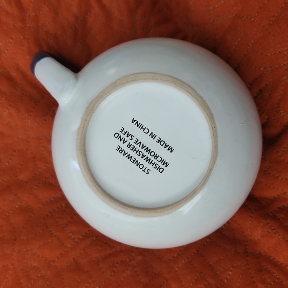 Fuji Boeki-looking mug, LG Sz, Stoneware, Nantucket Blue, excellent like new! - Picture 6 of 9